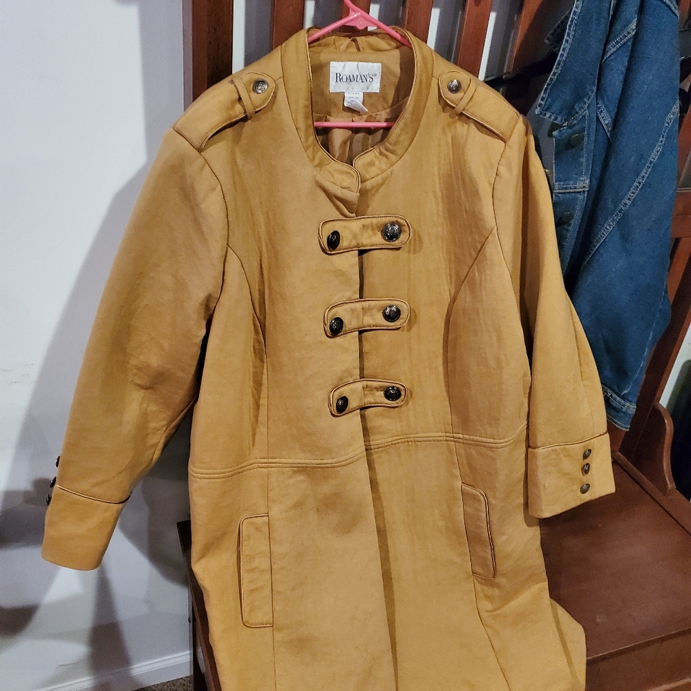 Mustard yellow military jacket